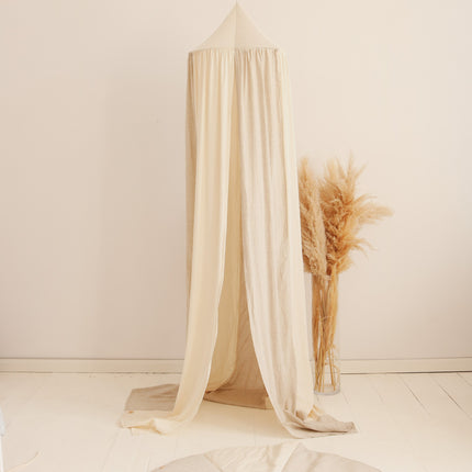 Organic Cotton and Linen Canopy - Cream Circus