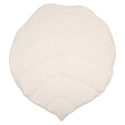 Organic Cotton and Linen Leaf Playmat - Powder Pink