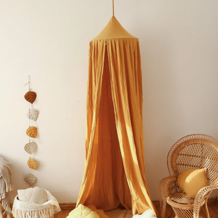 Organic Cotton and Linen Leaf Playmat - Sand