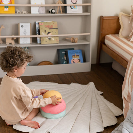 Organic Cotton and Linen Shell Playmat - Sand
