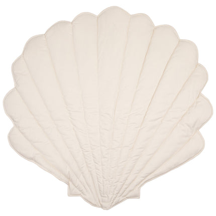 Organic Cotton and Velvet Shell Playmat - Beige