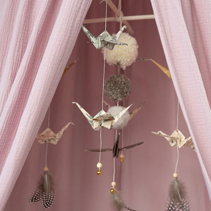 Organic Cotton Canopy - Baby Pink