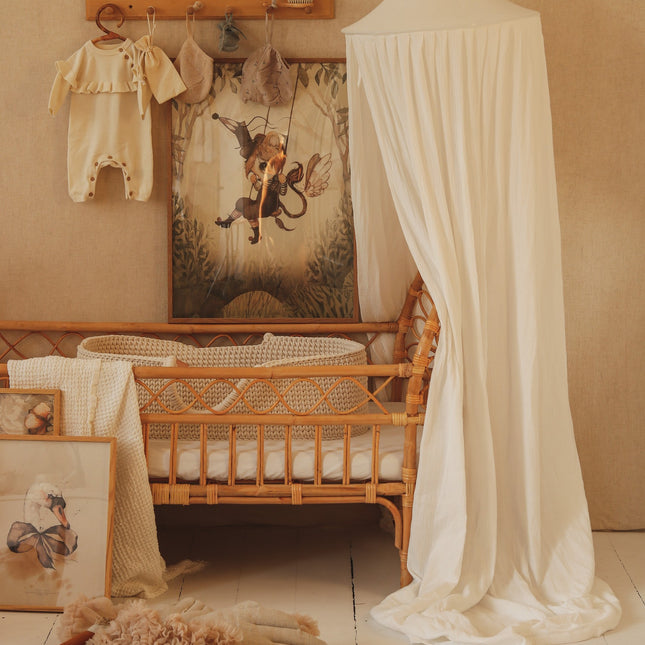 Organic Cotton Canopy - Cream Cotton