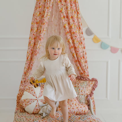 Organic Cotton Canopy - Spring Garden