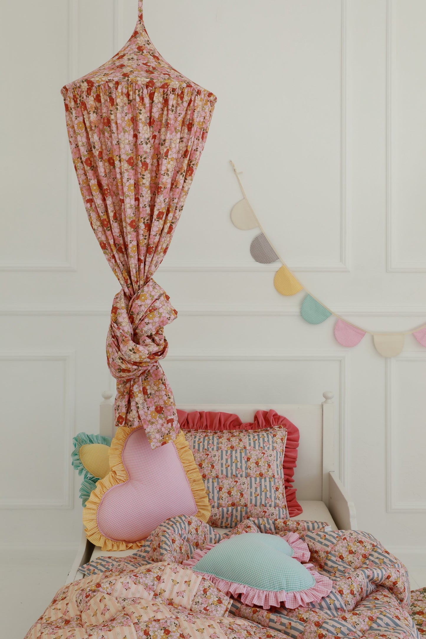 Organic Cotton Canopy - Spring Garden