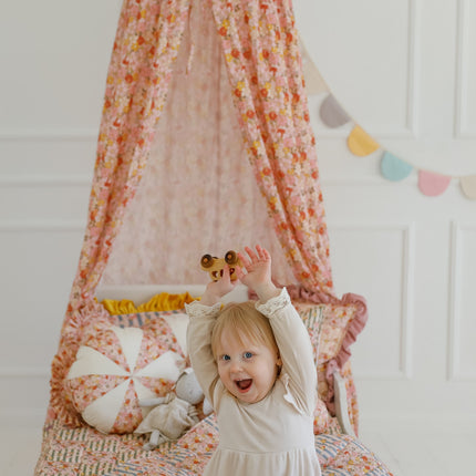 Organic Cotton Canopy - Spring Garden