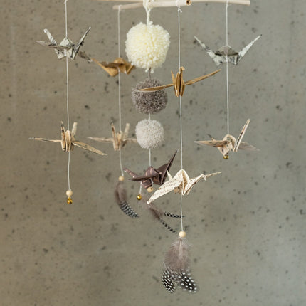 Origami Nursery Mobile - Gold Dust