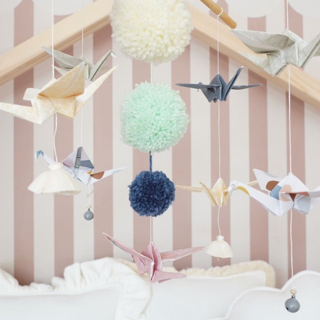 Origami Nursery Mobile - Pastel Colors