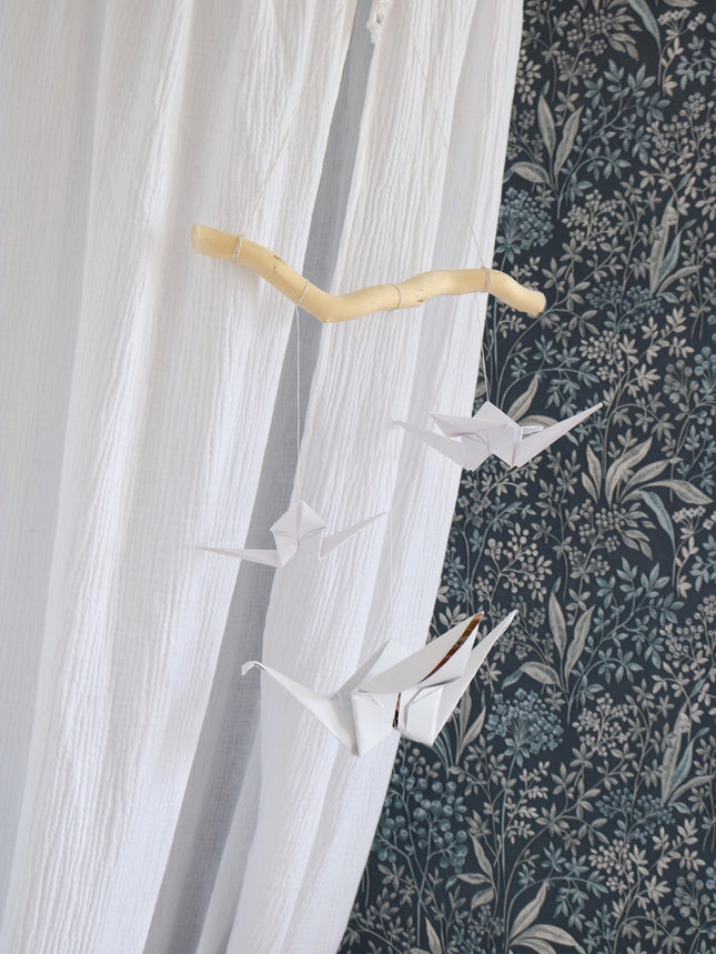 Origami Nursery Mobile - White