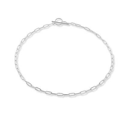 Paper Clip Choker - Silver