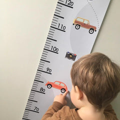 Paper Growth Chart For Kids - Retro Cars - LoveStyle World