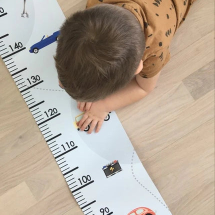 Paper Growth Chart For Kids - Retro Cars