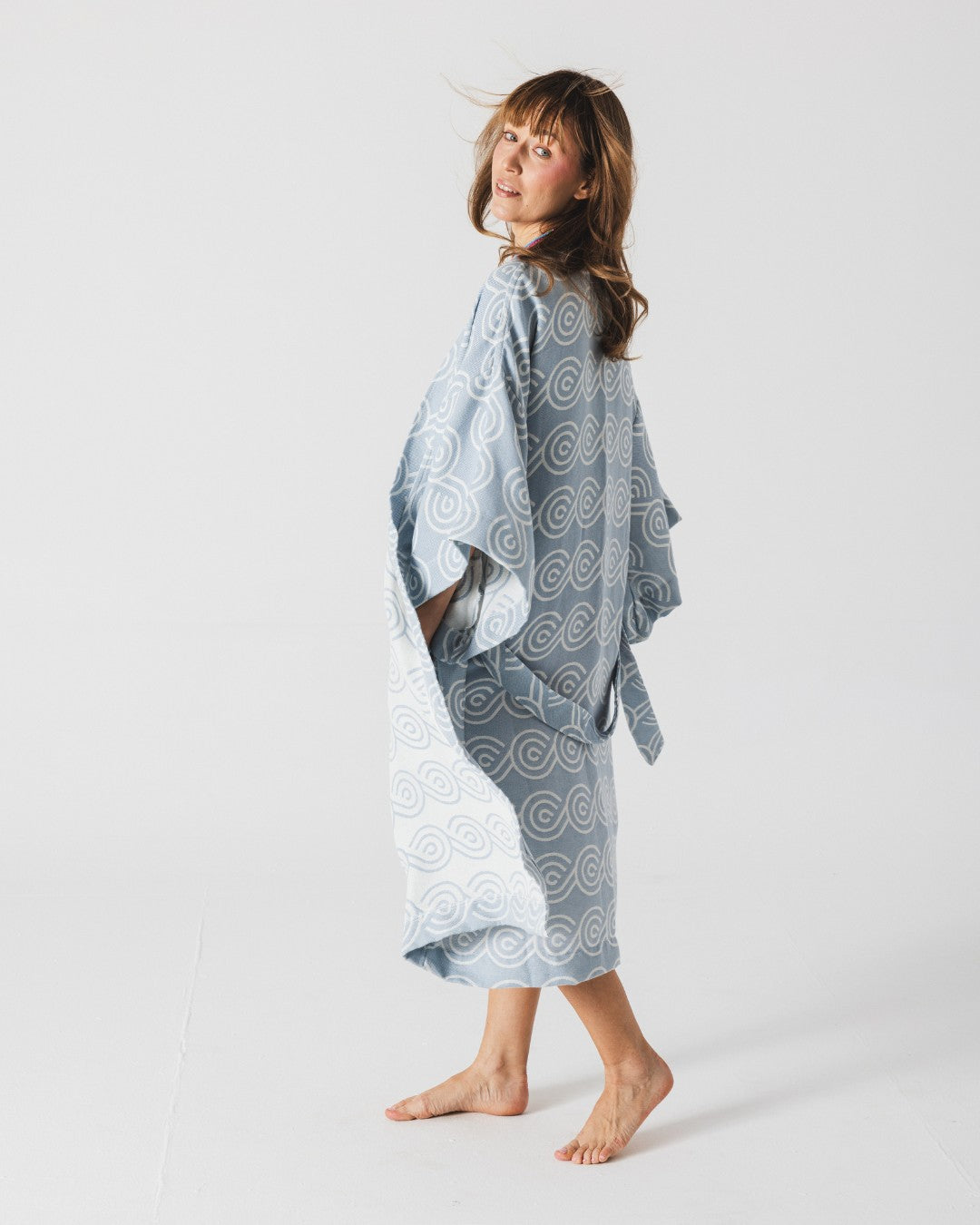 Bamboo Kimono for Women - Blue