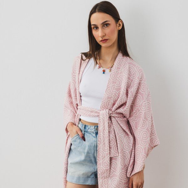 Bamboo Kimono for Women - Rose - LoveStyle World