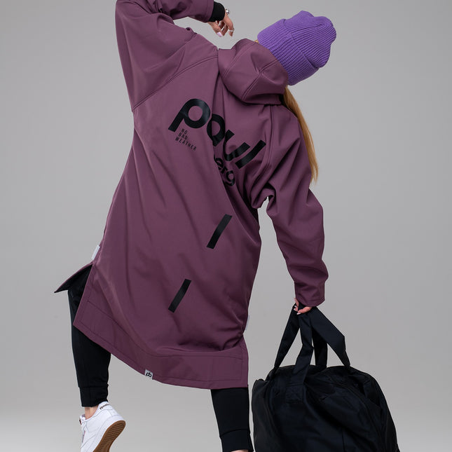 Paul Light Outdoor Robe - Aubergine