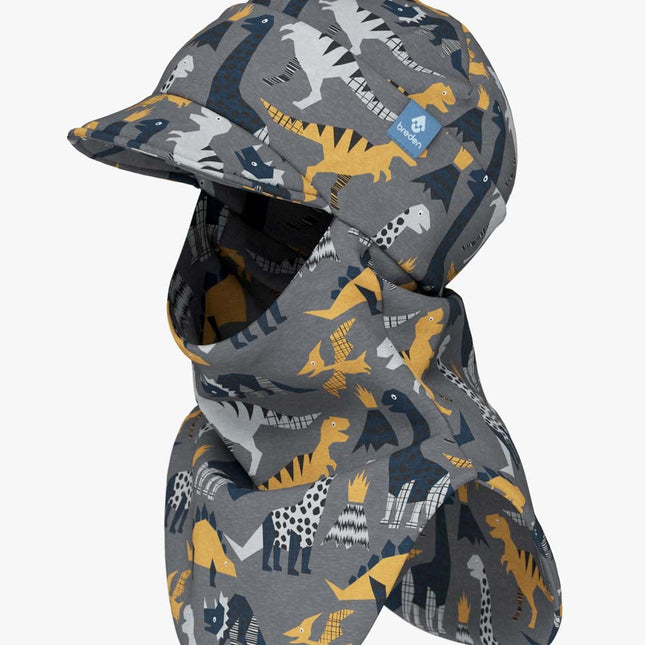 Peaked Spring-Fall Balaclava For Kids BENT - Dinosaurs