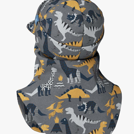 Peaked Spring-Fall Balaclava For Kids BENT - Dinosaurs