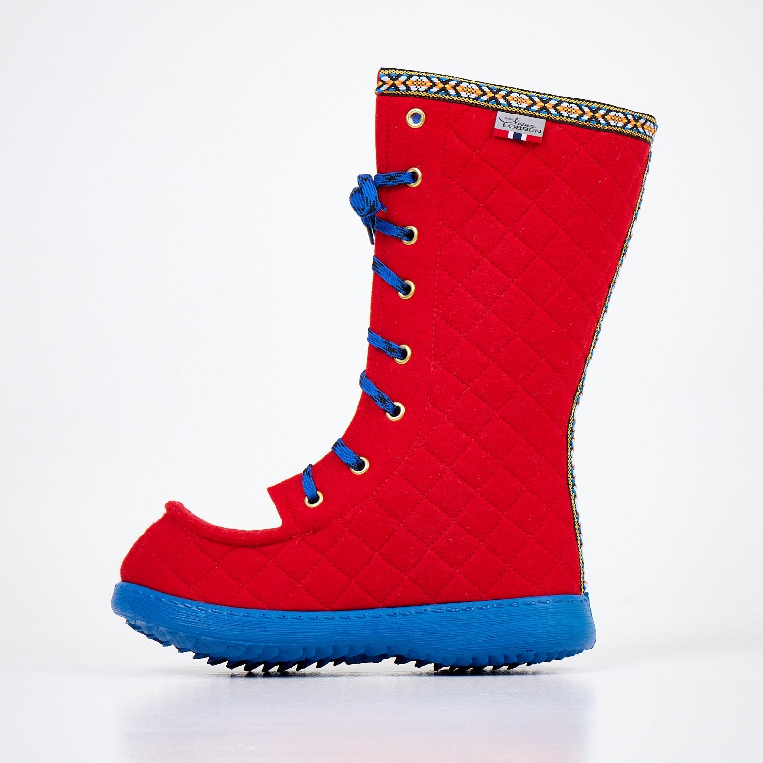 Polar Lobben Felt Boots - Red