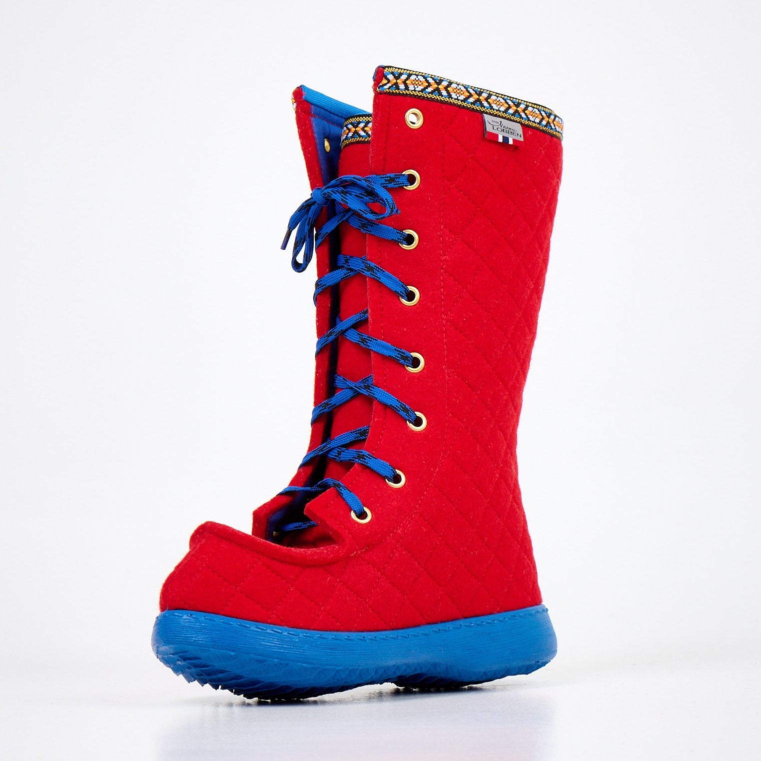 Polar Lobben Felt Boots - Red