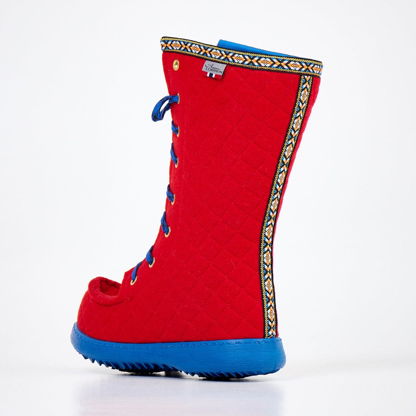 Polar Lobben Felt Boots - Red