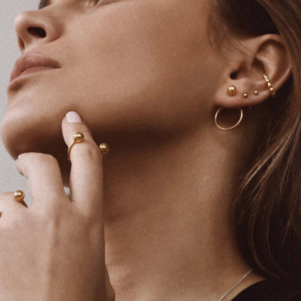Pin Up Earrings - Gold