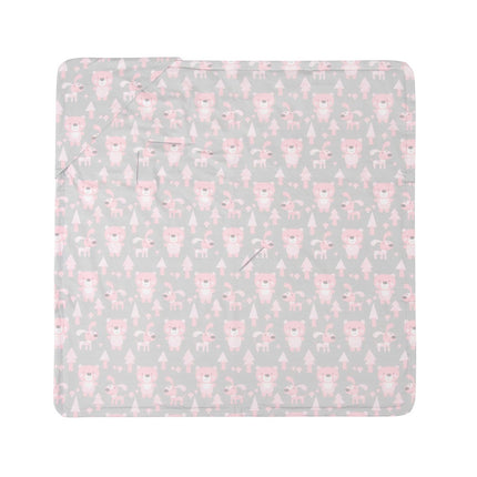 Pink Baby Blanket with Harness Slots