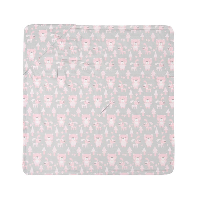 Pink Baby Blanket with Harness Slots