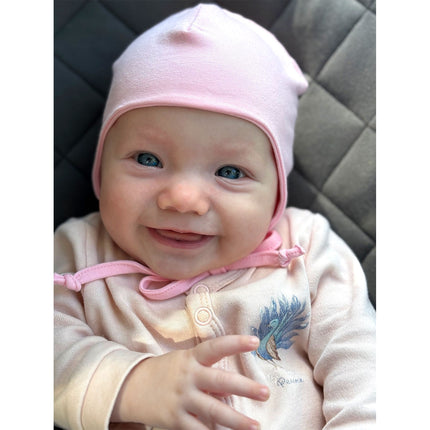 Pink Cotton Baby Hat