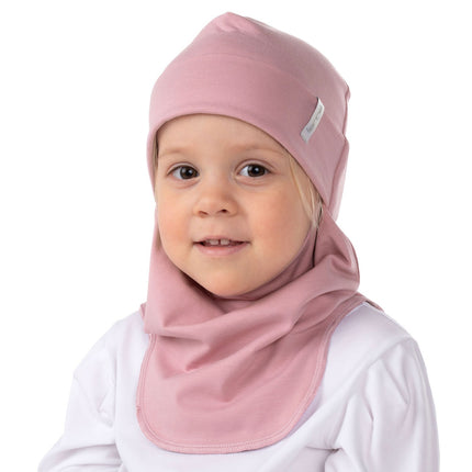 Pink Double-Layer Cotton Balaclava