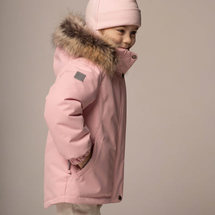 Pink Merino Wool Pom-Pom Balaclava