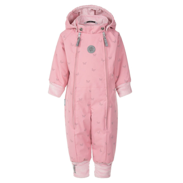 Pink Reflective Merino Wool-Lined Spring/Autumn Jumpsuit