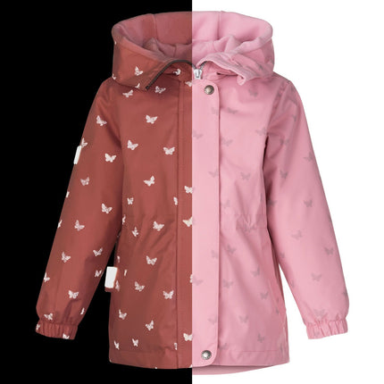 Pink Reflective Spring Parka
