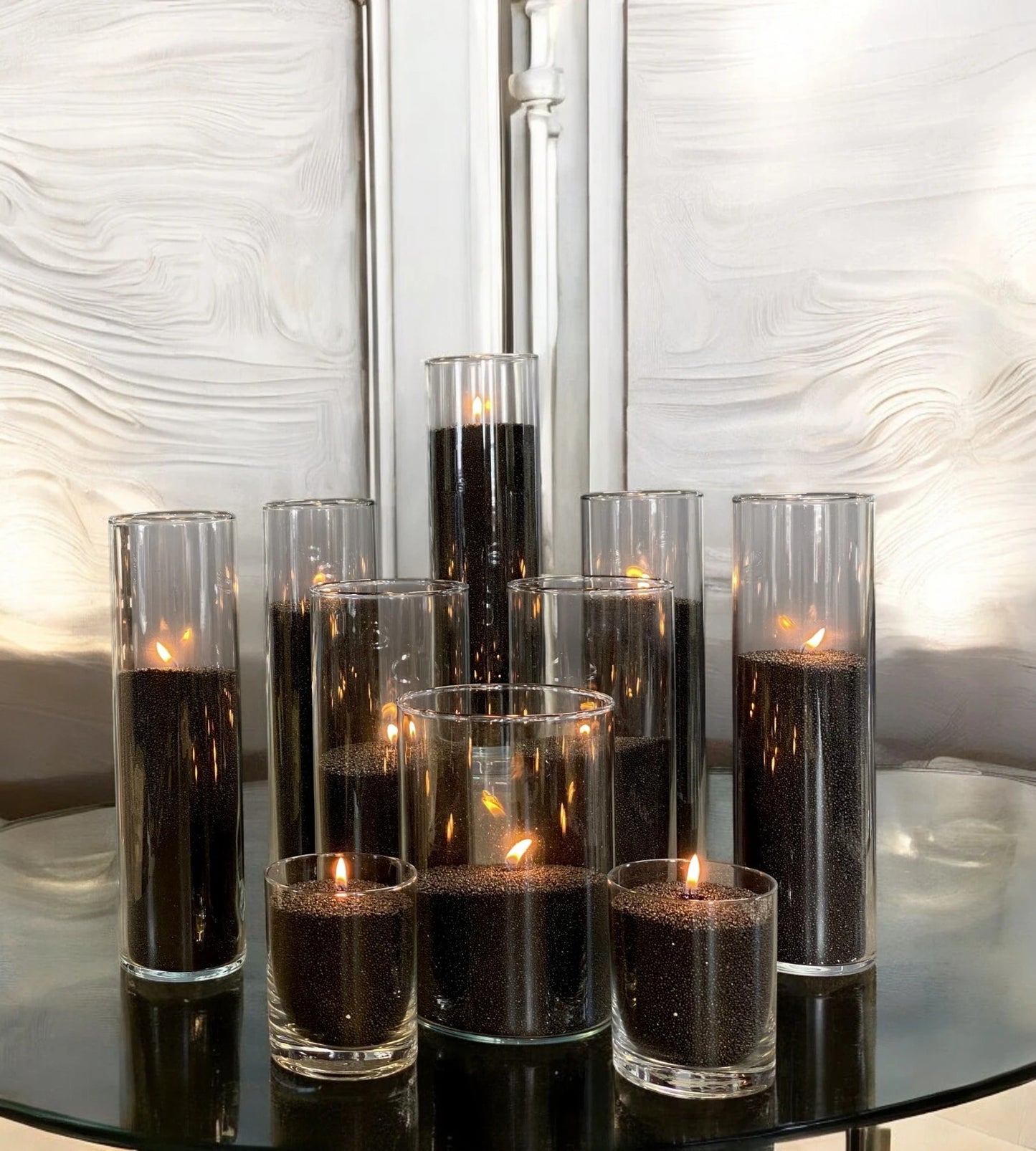 Powdered Candle Refill Kit – Unscented Black, 330g