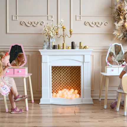 Princess Beauty Table and Chair with Mirror - Tulip