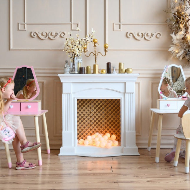 Princess Beauty Table and Chair with Mirror - Tulip