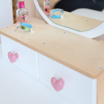 Princess Beauty Table and Chair with Mirror - Tulip