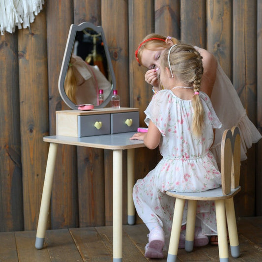 Princess Beauty Table and Chair with Mirror - Tulip