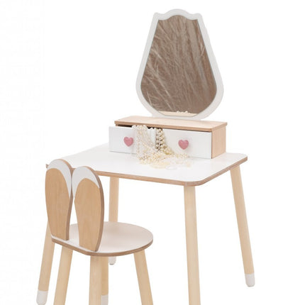 Princess Beauty Table and Chair with Mirror - Tulip
