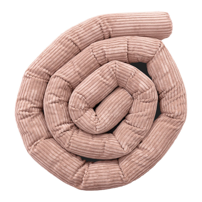 Baby Bumper Protective Roll for Baby Crib – Powder Pink - LoveStyle World