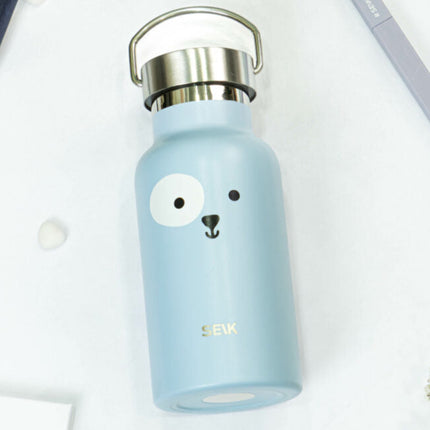 Water Bottle / Thermos – Puppy – Blue 350ml Stainless Steel