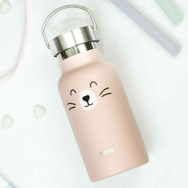 Water Bottle / Thermos – Cat – 350ml Stainless Steel