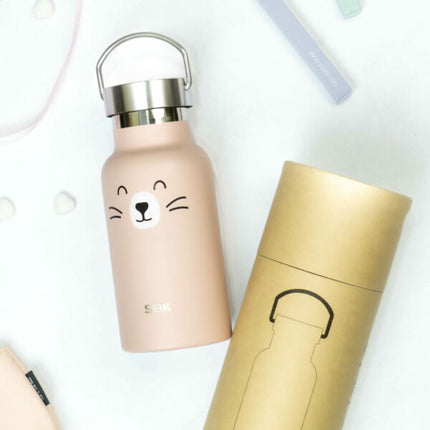 Water Bottle / Thermos – Cat – 350ml Stainless Steel