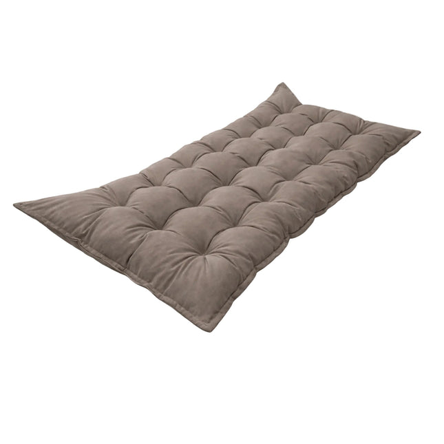 Quilted Kids' Floor Cushion, Brown, 3 Sizes Available