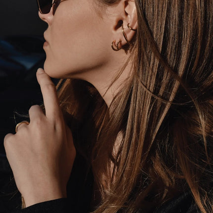 Radius Earrings - Gold