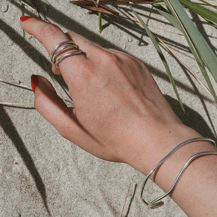 Reef Break Wave Ring - Silver