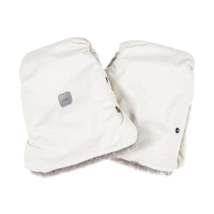 Reflective Stroller Mittens – White