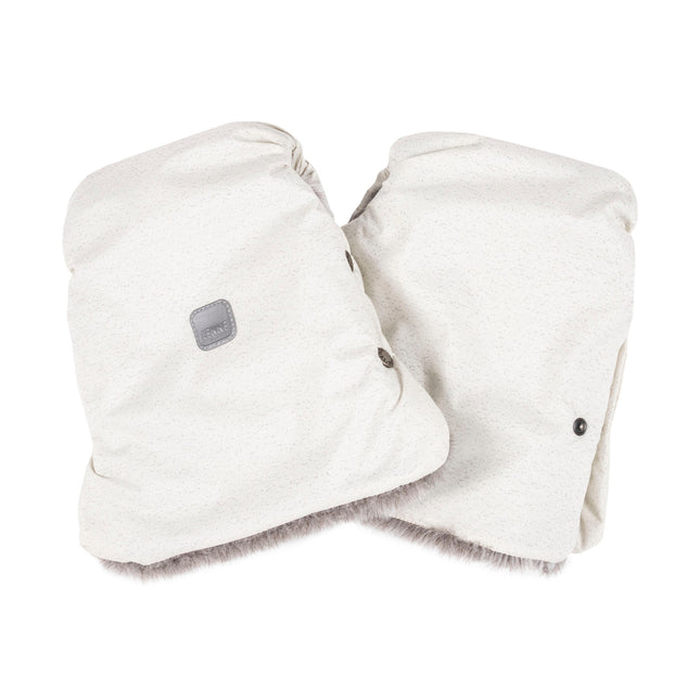 Reflective Stroller Mittens – White