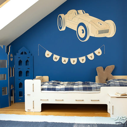 Wooden Wall Decoration - Retro Car