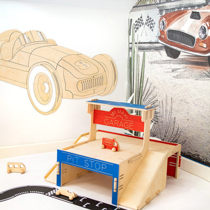 Wooden Wall Decoration - Retro Car
