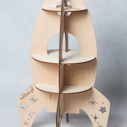 Rocket Shelf - Self-Assembly Wooden Decoration
